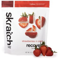 Skratch Labs Sport Recovery Drink Mix - Strawberry & Cream 600g (12 servings)