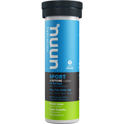 nuun Sport + Caffeine - Fresh Lime (10 tablets per tube)