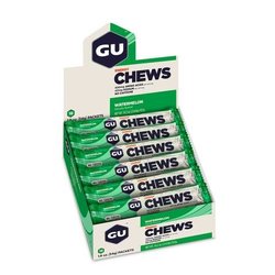 GU Energy Chews - Watermelon - Box of 18 packs (54g each)