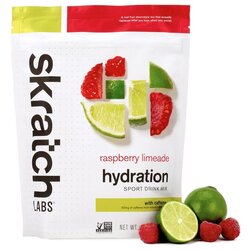 Skratch Labs Sport Hydration Drink Mix - Raspberry Limeade w/ Caffeine 440g/1lb