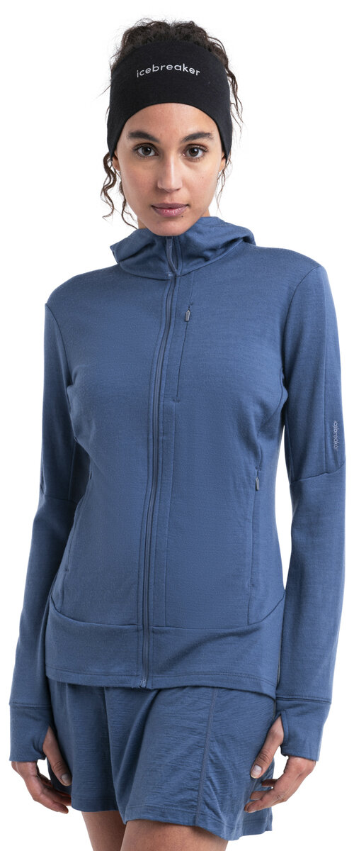 Icebreaker Quantum IV Long Sleeve Zip Hoodie Women's Bushtukah