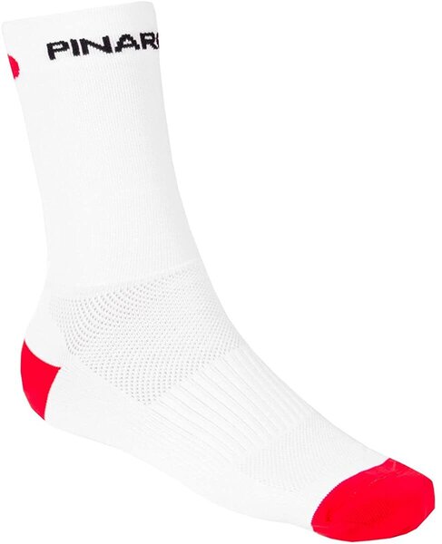 Pinarello Tall Cuff Sock Color: White/Red
