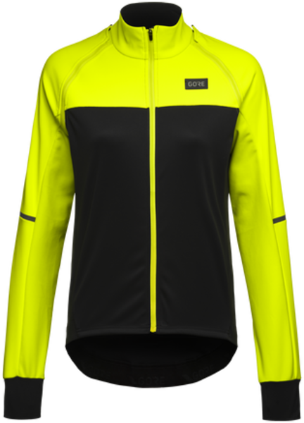 GORE Women's Phantom Jacket Color: Black/Neon Yellow