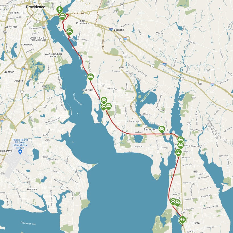 East Bay Bike Path Map