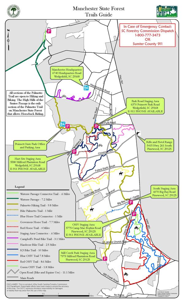 Paved Bike Trails Near Me Map Manchester State Forest Bike Trails - Trek Bicycle Store | Charleston,  Savannah, Mount Pleasant