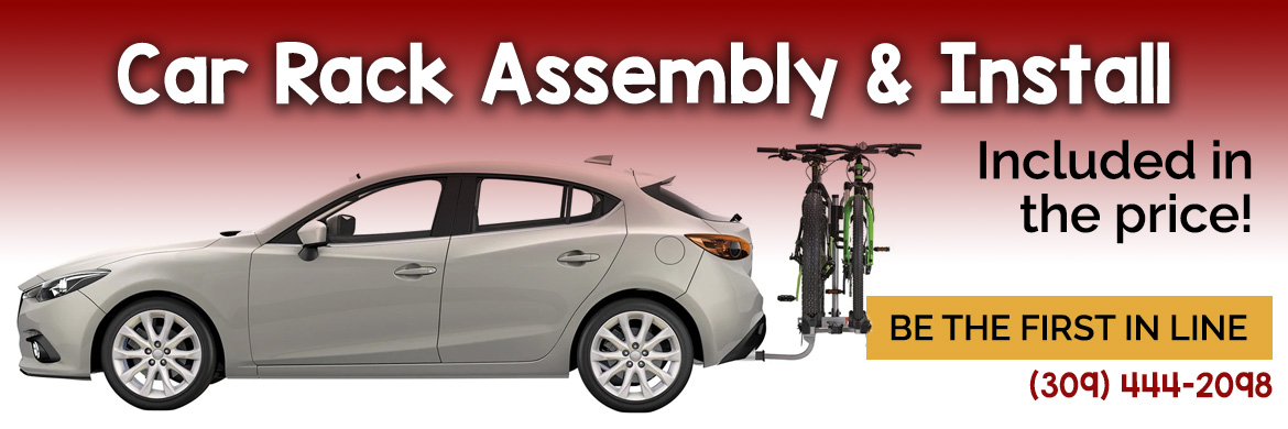 Car Rack Assembly & Install included at Russell's Cycling & Fitness