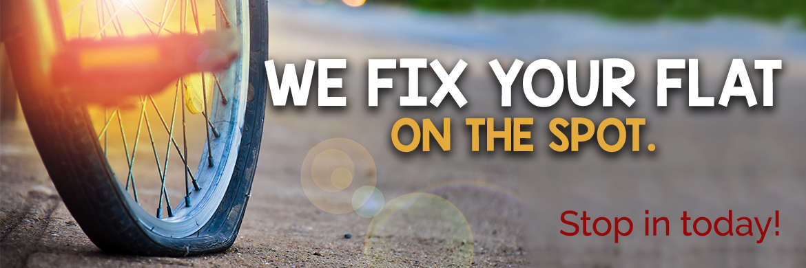 We fix your flat right now!