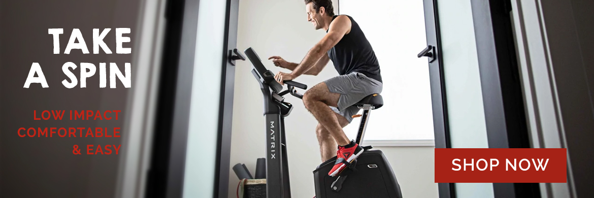 Take a spin on stationary bikes at Russell's Cycling & Fitness!