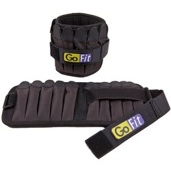 GoFit Padded Adjustable Ankle Weights | 10lb