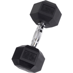 Body-Solid Rubber Hex Dumbbell
