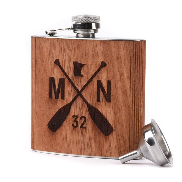 Sota Clothing Wooden Flask