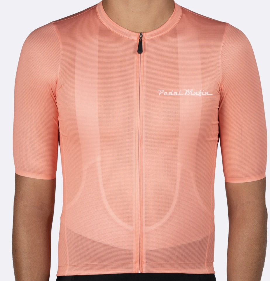 Pedal Mafia Tech Jersey Peach Helen's Cycles