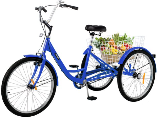 Canadian Industrial Cycle 24" Muskoka Breeze Tricycle Blue 