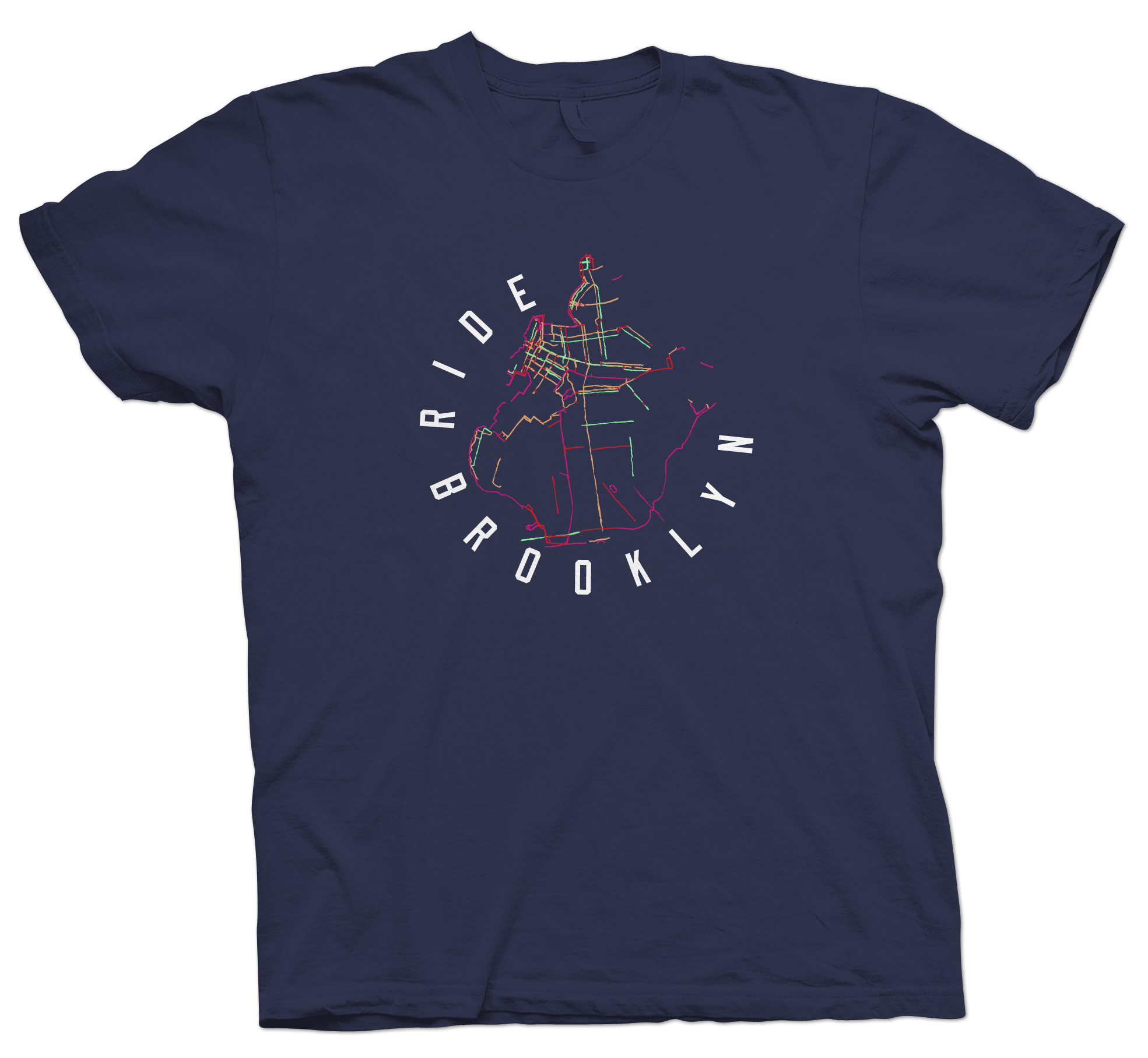 Ride Brooklyn Bike Lane TShirt Ride Brooklyn Local Bike Shop