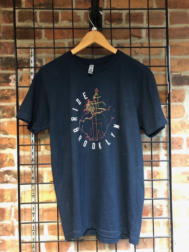 Ride Brooklyn Bike Lanes T Shirt Ride Brooklyn & Bedford Wheel House Local Bike Shop