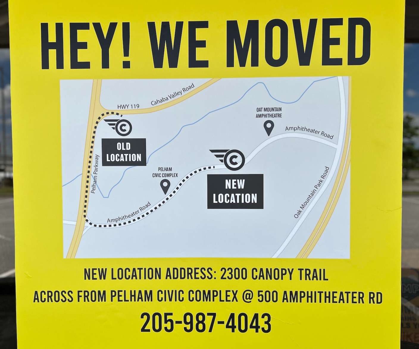 hey we moved. map to new location