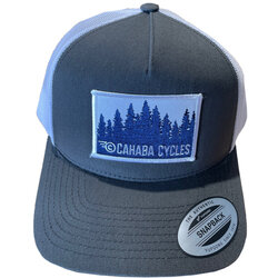 Cahaba Cycles Trucker Hat Grey Woods