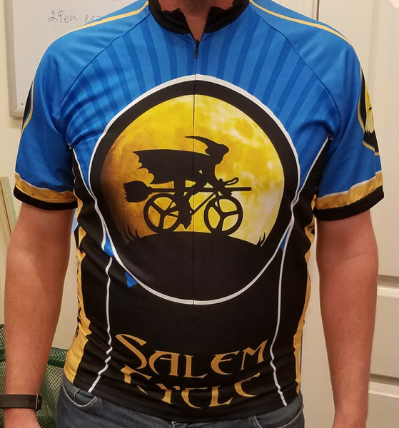 Salem Cycle Woman's Blue Witch Jersey 