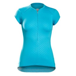 bontrager women's cycling top in blue