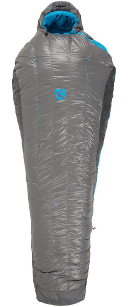 NEMO Nemo Equipment, Inc. Kayu, 30, 800-fill DownTek Sleeping Bag, Carbon/Blue Flame, Long