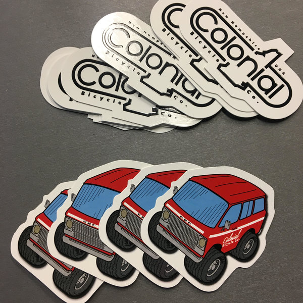 Colonial Bicycle Company Stickers
