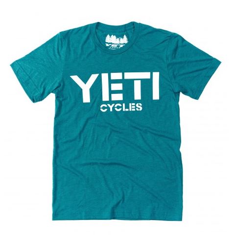 Yeti Cycles OLD SCHOOL RIDE JERSEY - TURQUOISE