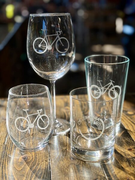 CycleMania Beverage Glasses
