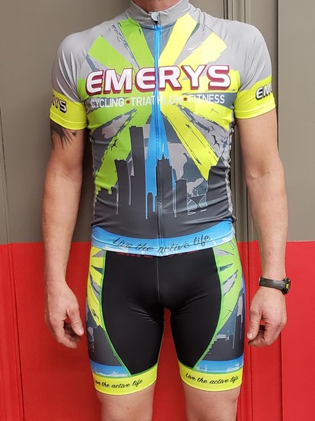 Emerys Emery's Short Sleeve Cycling Jersey, Full Zip
