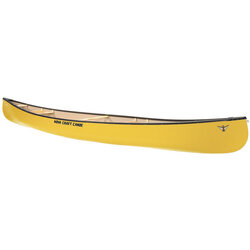 Nova Craft Canoe Prospector 17 Fiberglass Yellow w/ Center Seat & Deluxe Yoke