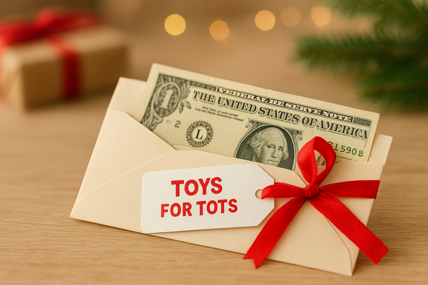 Bickel's Toys For Tots Cash Donation Bickel's Toys For Tots Cash Donation