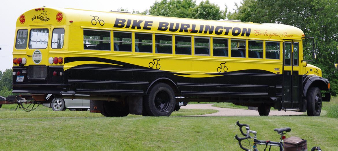 Bike Burlington school bus