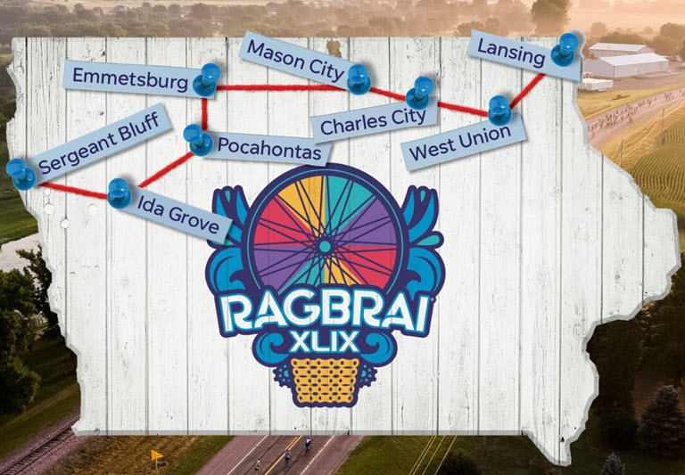 Ragbrai map