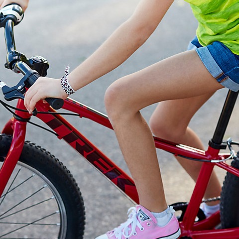 girl riding a bike