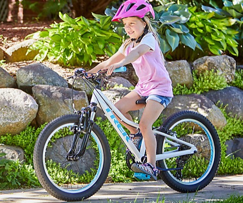 girl riding a bike