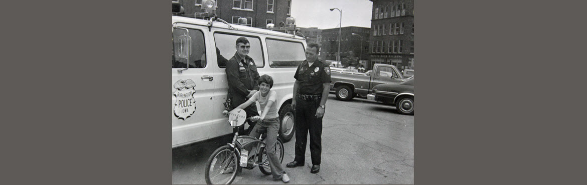 Leroy Bickel at the Burlington Police Department in Downtown Burlington, IA