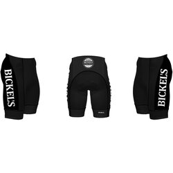 Primal Wear Bickel's Cycling and Fitness Cycling Shorts Black and White