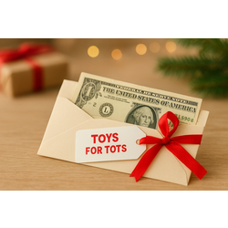 Bickel's Toys For Tots Cash Donation