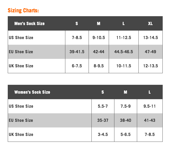 Icebreaker Socks Size Chart