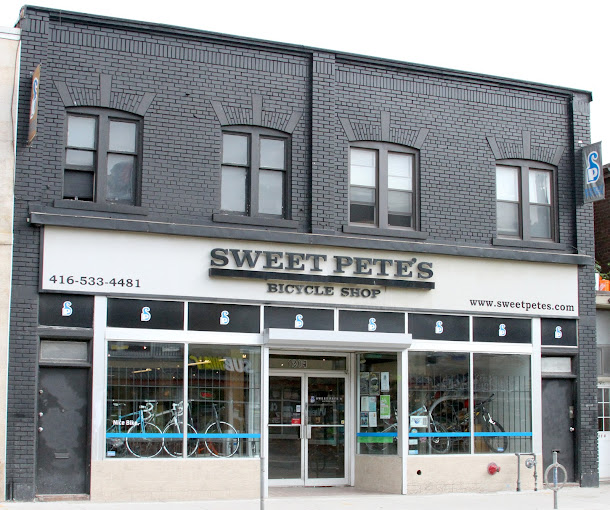 Sweet Pete's Toronto bike shop storefront