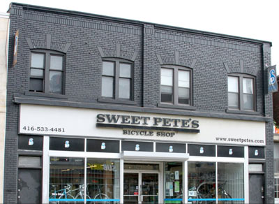 Sweet Pete's Toronto bike shop on Bloor St