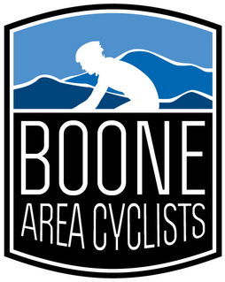 The Boone Area Cyclists (BAC) logo!