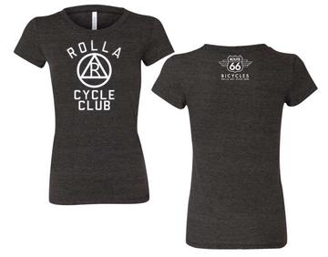 Route 66 Bicycles Rolla Cycle Club Throwback Tee Women's