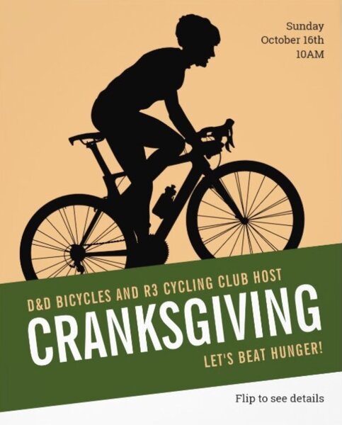  Cranksgiving 2022 Registration Donation - 100% of your donation is tax deductible