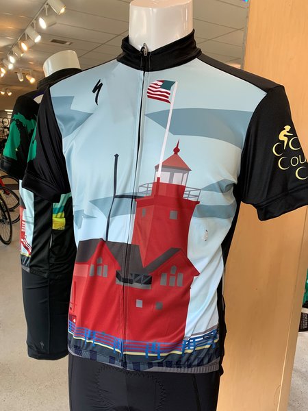 Cross Country Cycle Big Red Lighthouse RBX Jersey Mens