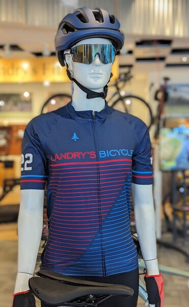 Landry's Bicycles Custom Men's Fitted Cycling Jersey 