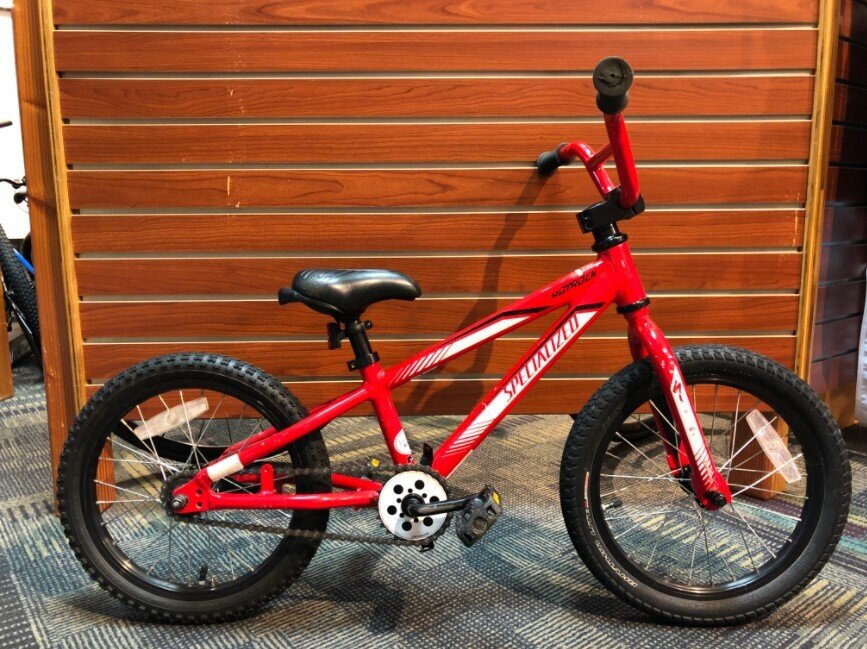 Specialized USED Specialized Hotrock 16" Youth Red Massachusetts Bike Shop Landry's Bicycles