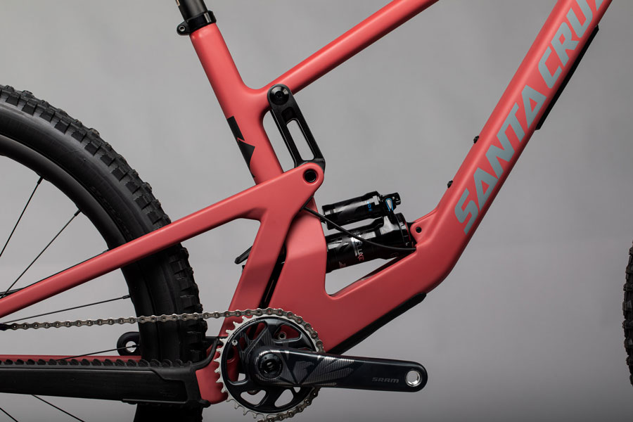 view of suspension on 2021 santa cruz 5010 mountain bike
