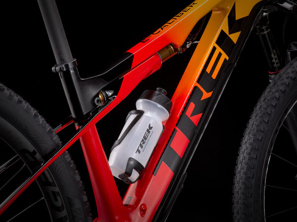 Trek E-Caliber electric mountain bike's lightweight frame