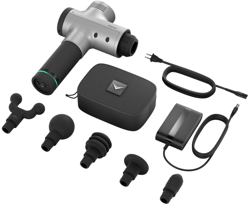 リラクゼーショングッズ HYPERICE HYPERVOLT BLUETOOTH SILVER Hyperice HYPERVOLT BLUETOOTH SILVER - Summit Bicycles | Burlingame