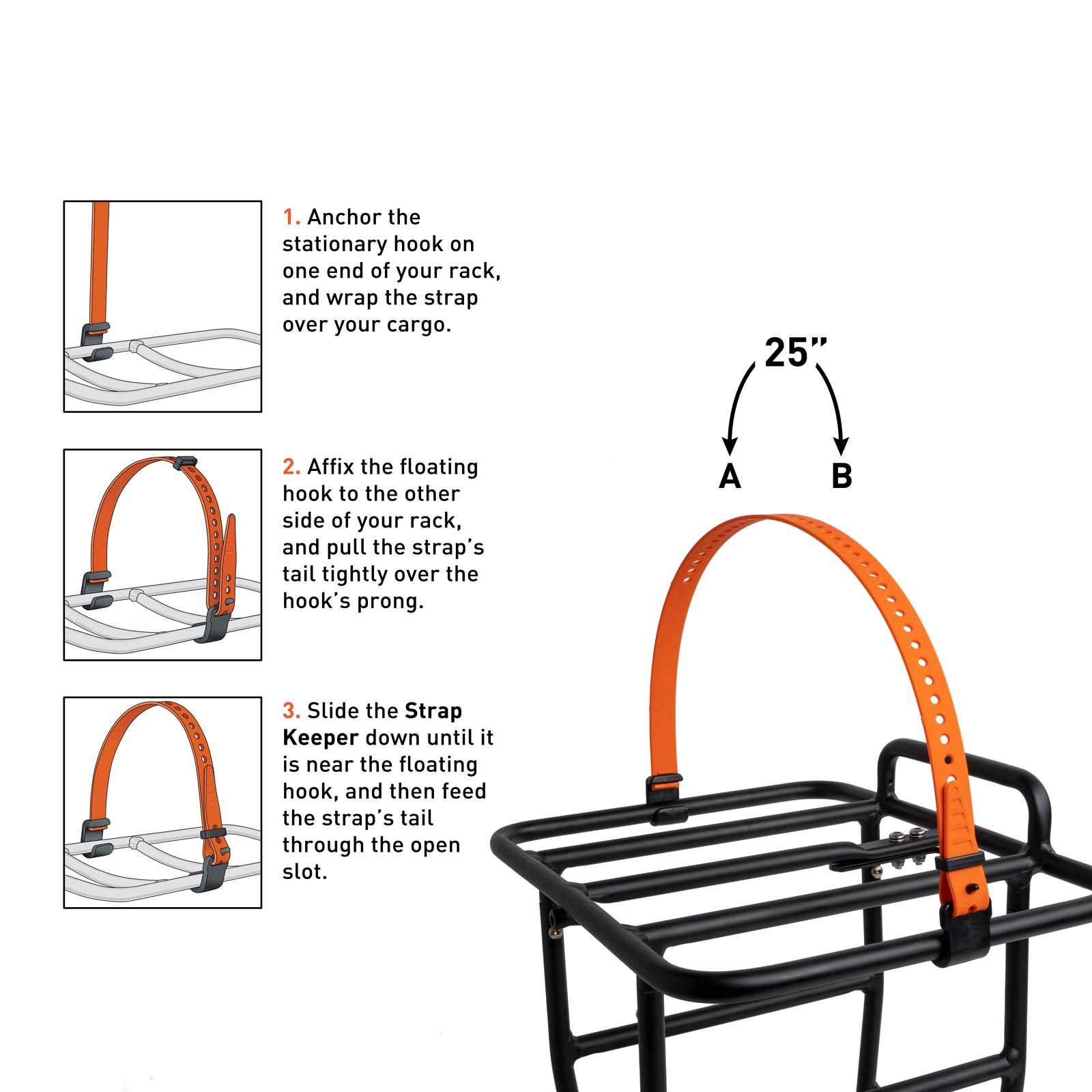 Gregg's Cycle Voile Rack Strap with 13mm Hooks - Gregg's Cycles
